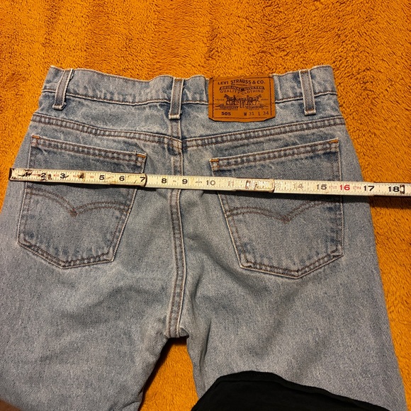 VINTAGE LEVI’S 505 ORANGE TAB 31x34 DENIM JEANS - Picture 4 of 8